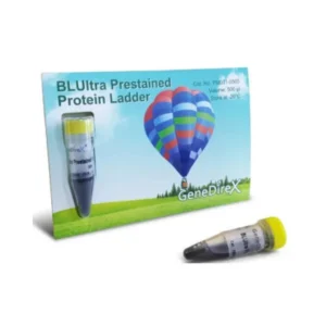Escalera de proteínas pretenida Blu10 Plus (6.5 a 270 kDa) - Sample.